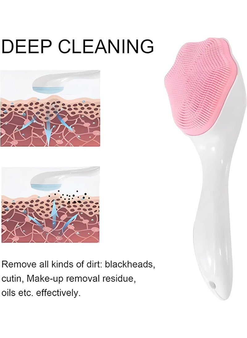 Facial Silicone Cleansing Brush – Handheld Exfoliating Face Scrubber with Soft Food-Grade Silicone Bristles, Cat Paw Design, Deep Pore Cleanser & Makeup Removal Tool - Image 5